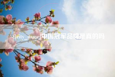 宿迁中国冠军品牌是真的吗