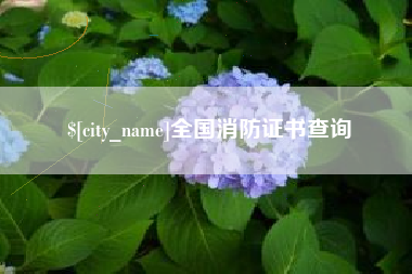 宿迁全国消防证书查询