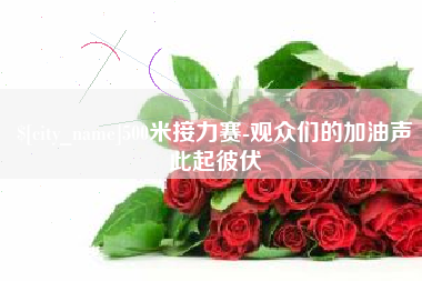 宿迁500米接力赛-观众们的加油声此起彼伏