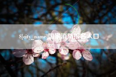 宿迁国家消防报名入口