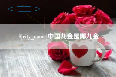 宿迁中国九金是哪九金