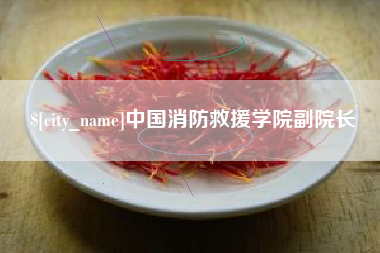 宿迁中国消防救援学院副院长