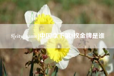 宿迁中国拿下第9枚金牌是谁