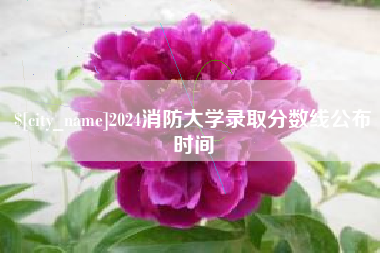 宿迁2024消防大学录取分数线公布时间