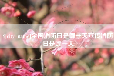 宿迁全国消防日是哪一天宣传消防日是哪一天
