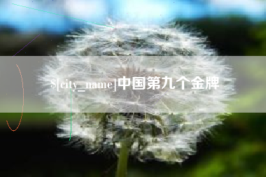 宿迁中国第九个金牌