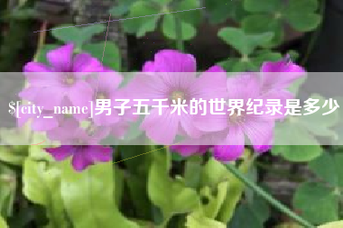 宿迁男子五千米的世界纪录是多少