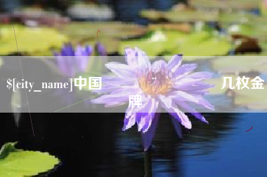 宿迁中国🇨🇳几枚金牌