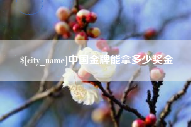 宿迁中国金牌能拿多少奖金