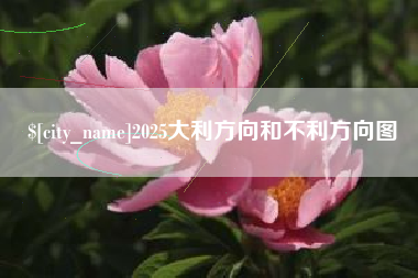 宿迁2025大利方向和不利方向图