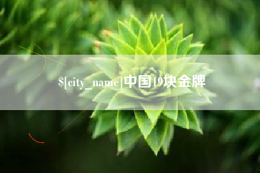 宿迁中国19块金牌