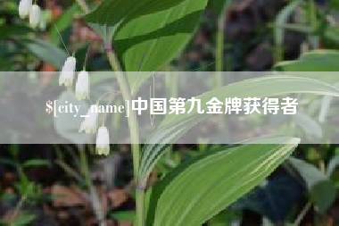 宿迁中国第九金牌获得者