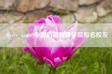 宿迁中国消防救援学院知名校友