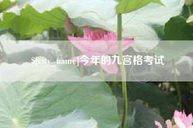 宿迁今年的九宫格考试