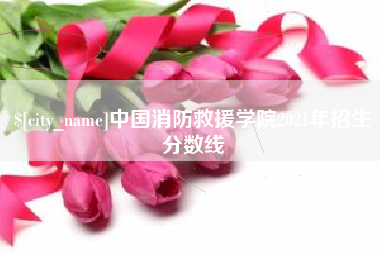 宿迁中国消防救援学院2021年招生分数线