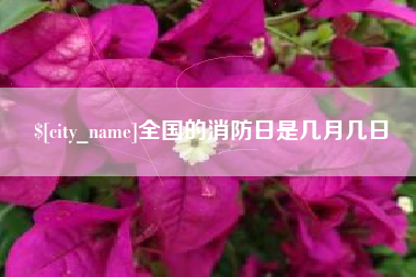 宿迁全国的消防日是几月几日