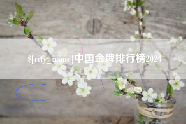 宿迁中国金牌排行榜2024
